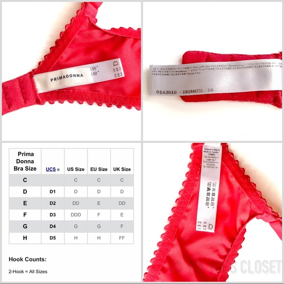 Prima Donna 0163010 Alara 34D Seamless Full Cup Lace Bra in Scarlet-LIKE NEW - Picture 16 of 16